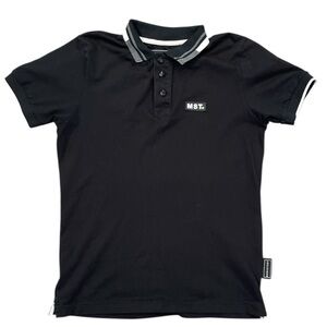 Monastery Couture MST Black Polo Shirt Luxury Pima Cotton Men’s Small